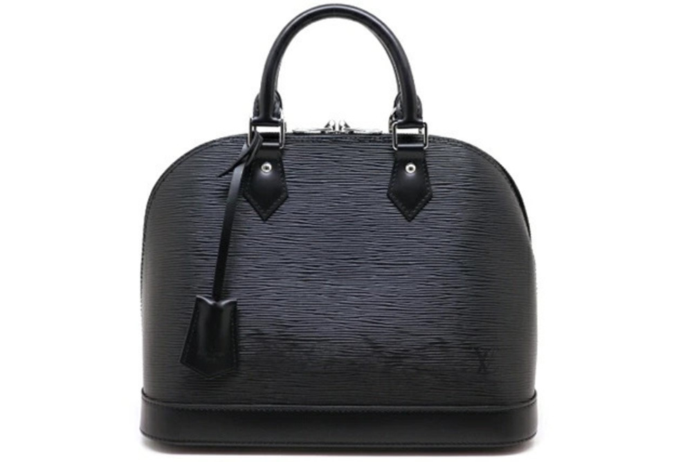 LOUIS VUITTON LV Alma Handbag Epi Leather Noir Black